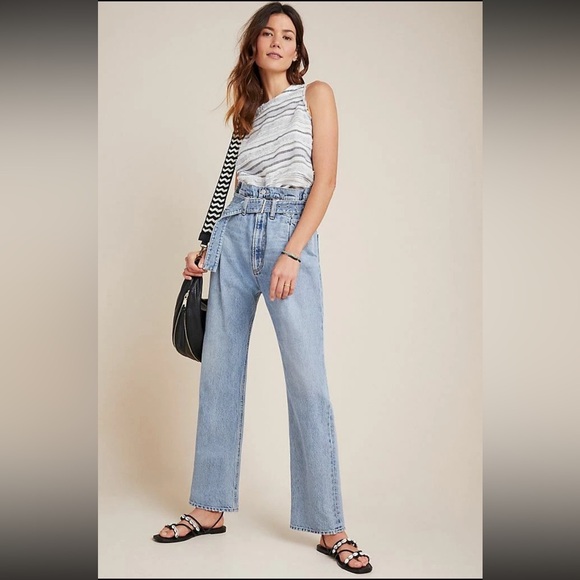 AGOLDE Reworked 90’S Ultra High Rise Belted Jean - Picture 4 of 10